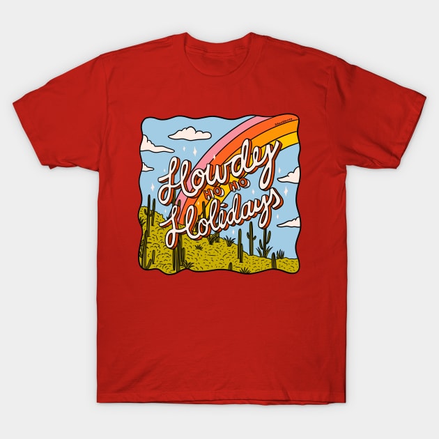 Howdy Ho Ho Holidays T-Shirt by Doodle by Meg